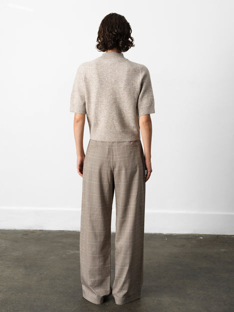 Kezia Recycled Short Sleeve Mock Neck Jumper