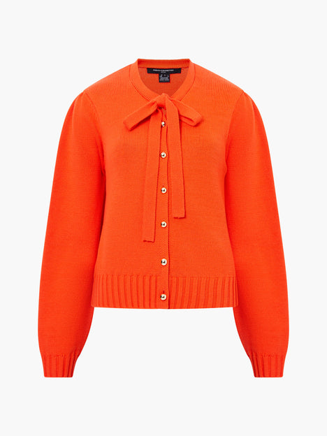 Varli Long Sleeve Tie Neck Cardigan