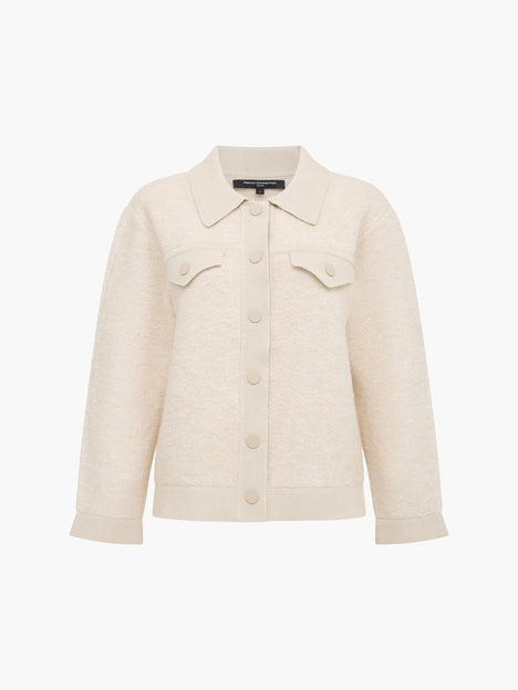 Ramira Long Sleeve Boucle Knit Jacket