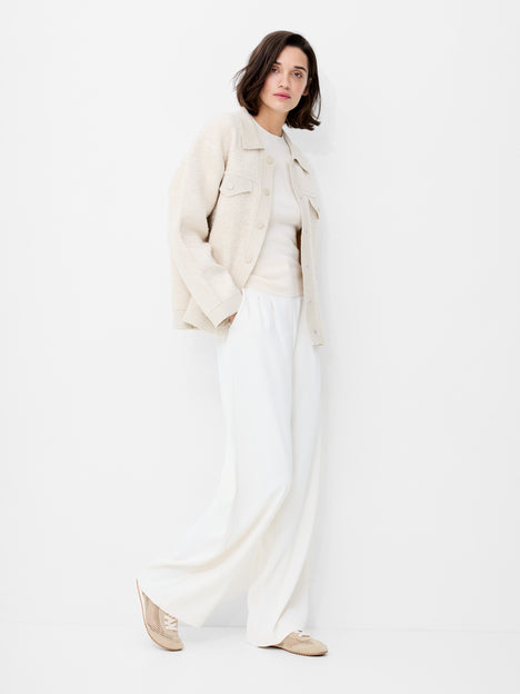 Ramira Long Sleeve Boucle Knit Jacket