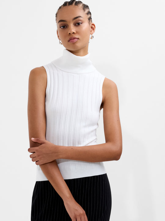Turtleneck Knitted Tank Sweater