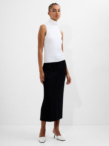 Turtleneck Knitted Tank Sweater