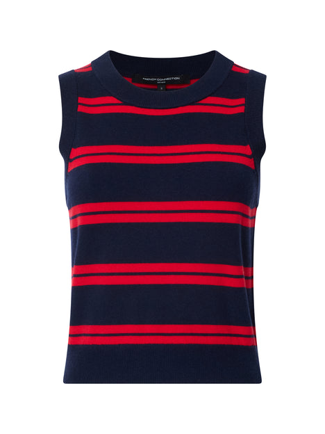 Padma Fine Knit Striped Vest