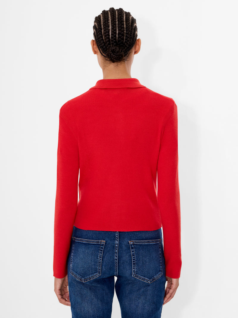 Cosysoft Knit Button Down Long Sleeve Top