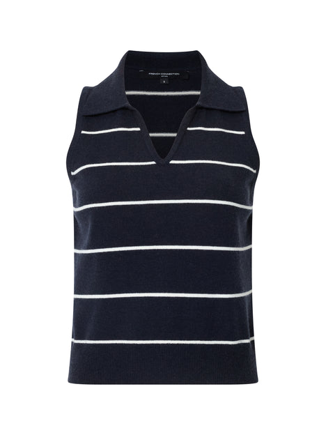 Sloane Knit Collared Sleeveless Top