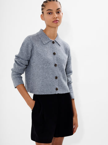 Ellie Knit Collared Cardigan
