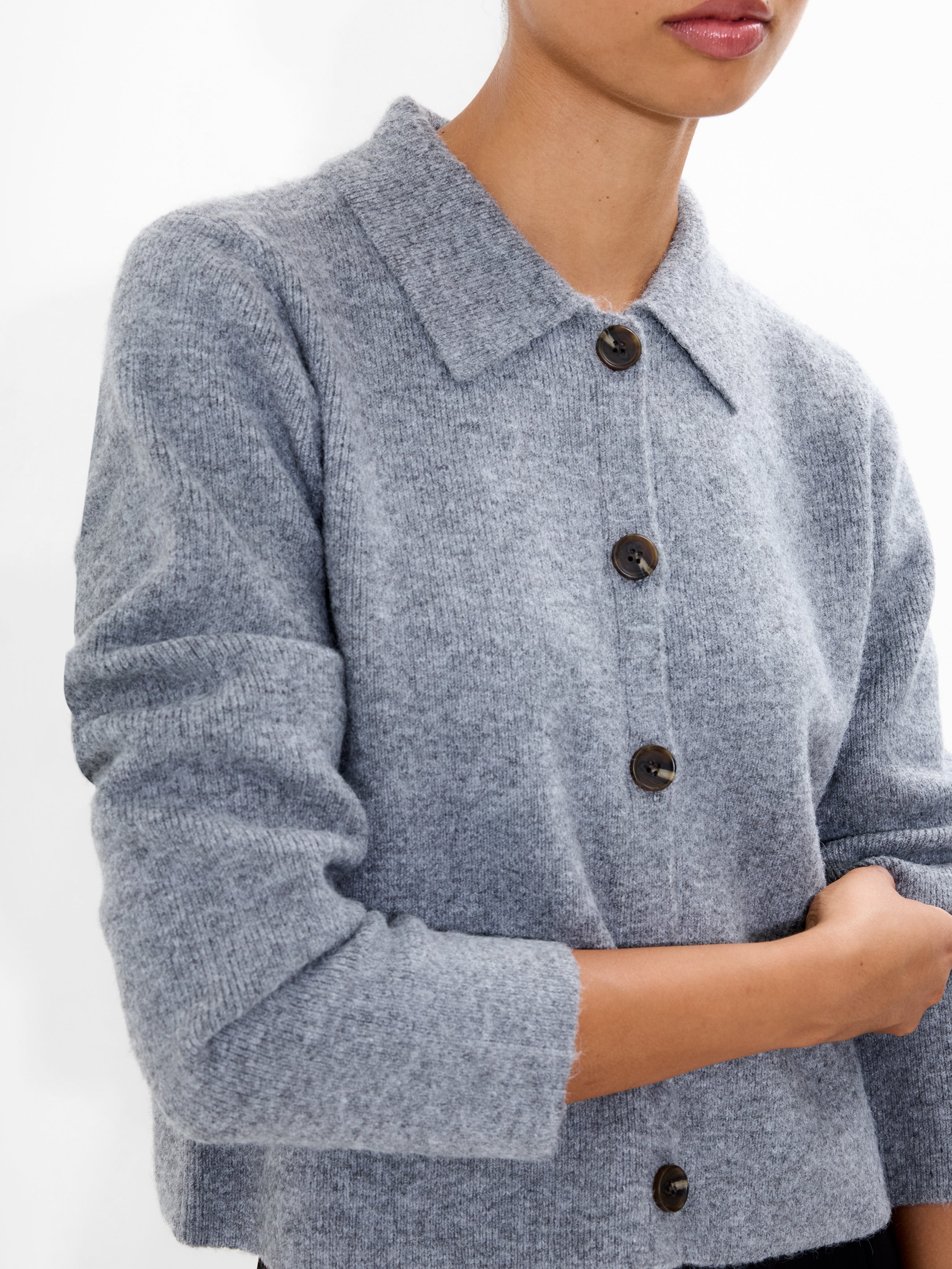 Ellie Knit Collared Cardigan
