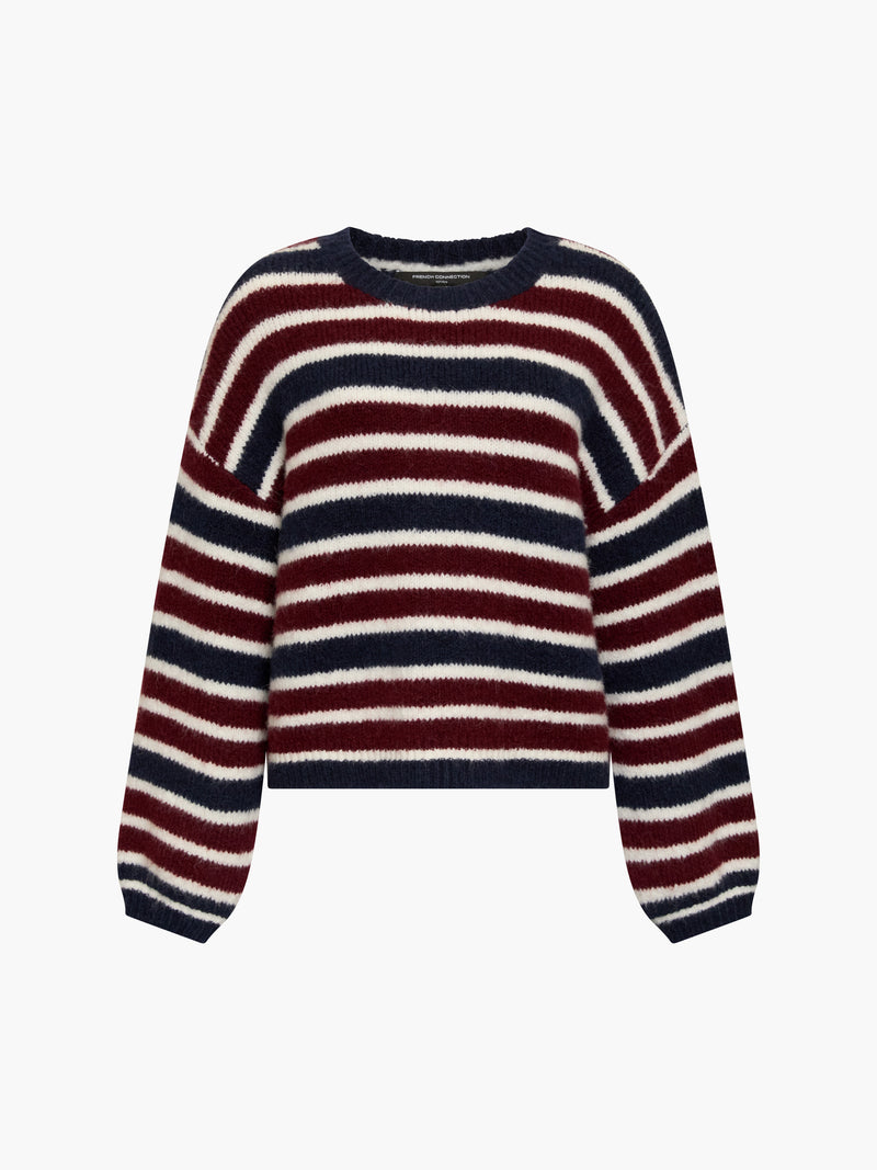 Chunky Alpaca Stripe Pullover Jumper