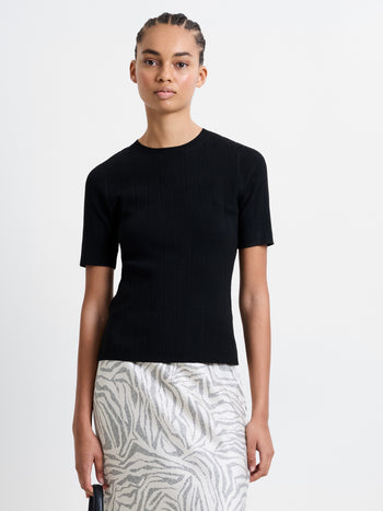 Marley Knit Wide Rib Top