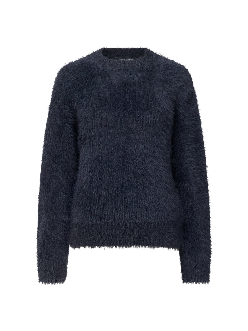 Lucile Mock Neck Fluffy Knit Jumper