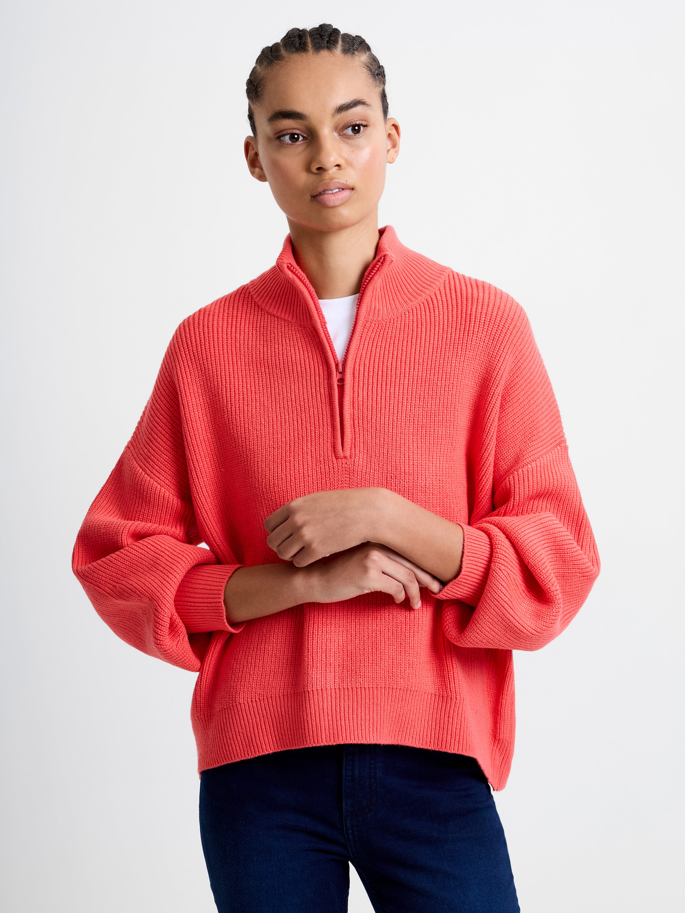 Babysoft Half Zip Knit Jumper
