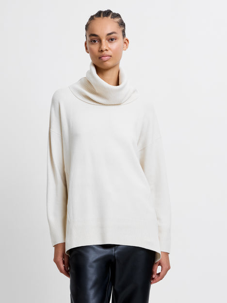 Babysoft Rib Cowl Neck Jumper