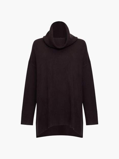 Babysoft Ribbed Cowl Neck Jumper