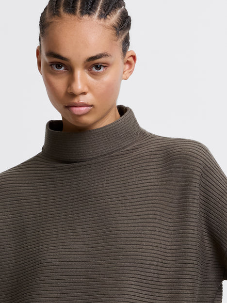 Babysoft Ribbed Mock Neck Jumper
