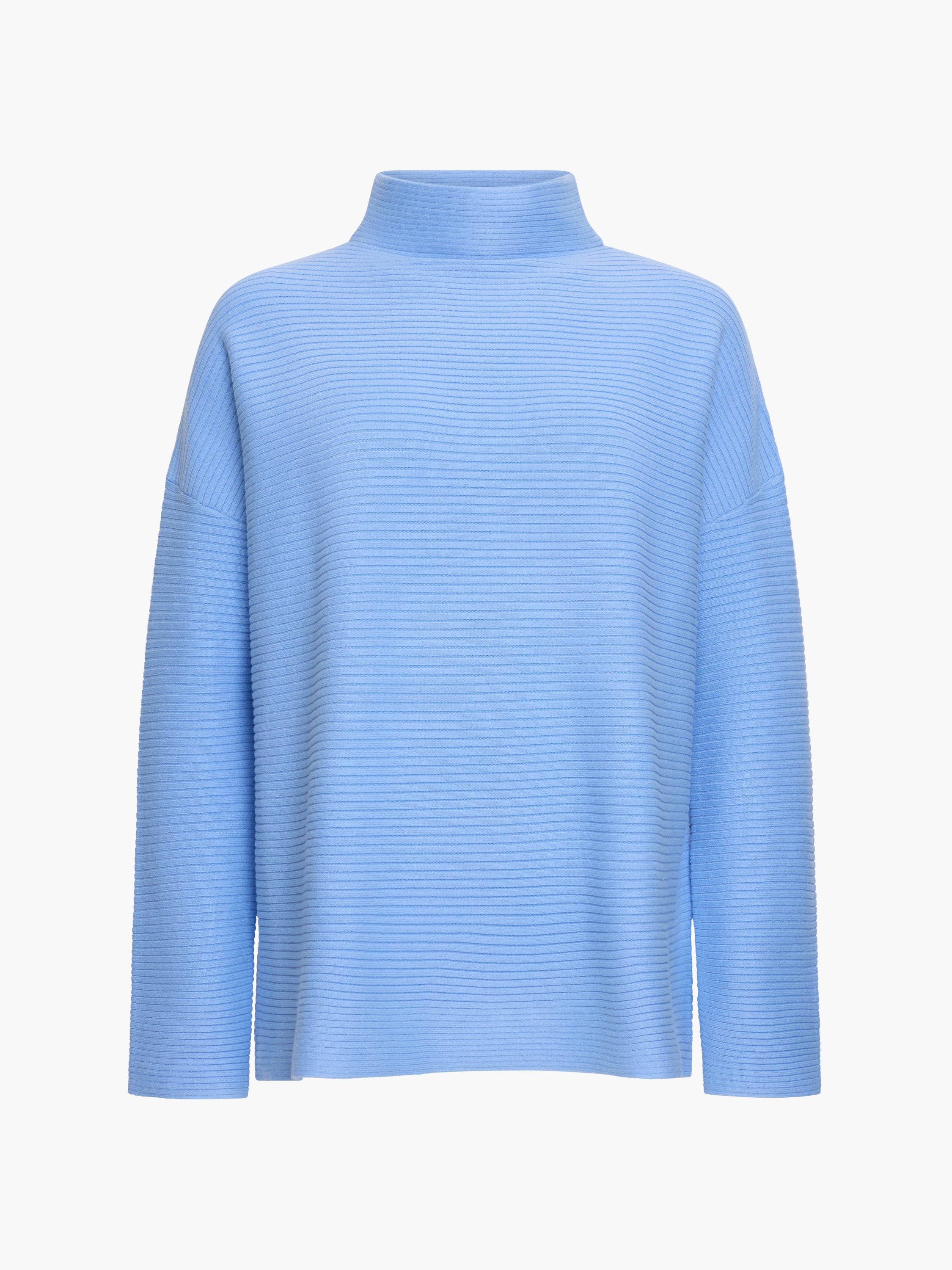 Babysoft Ribbed Mock Neck Jumper Dusted Blue | French Connection UK