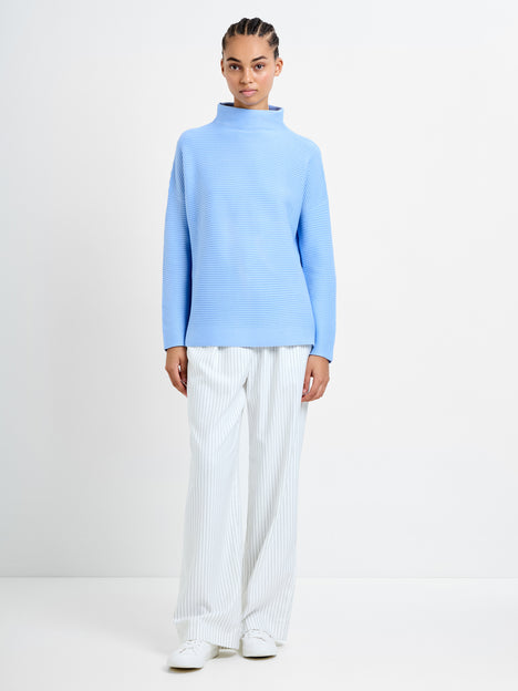 Babysoft Ribbed Mock Neck Jumper