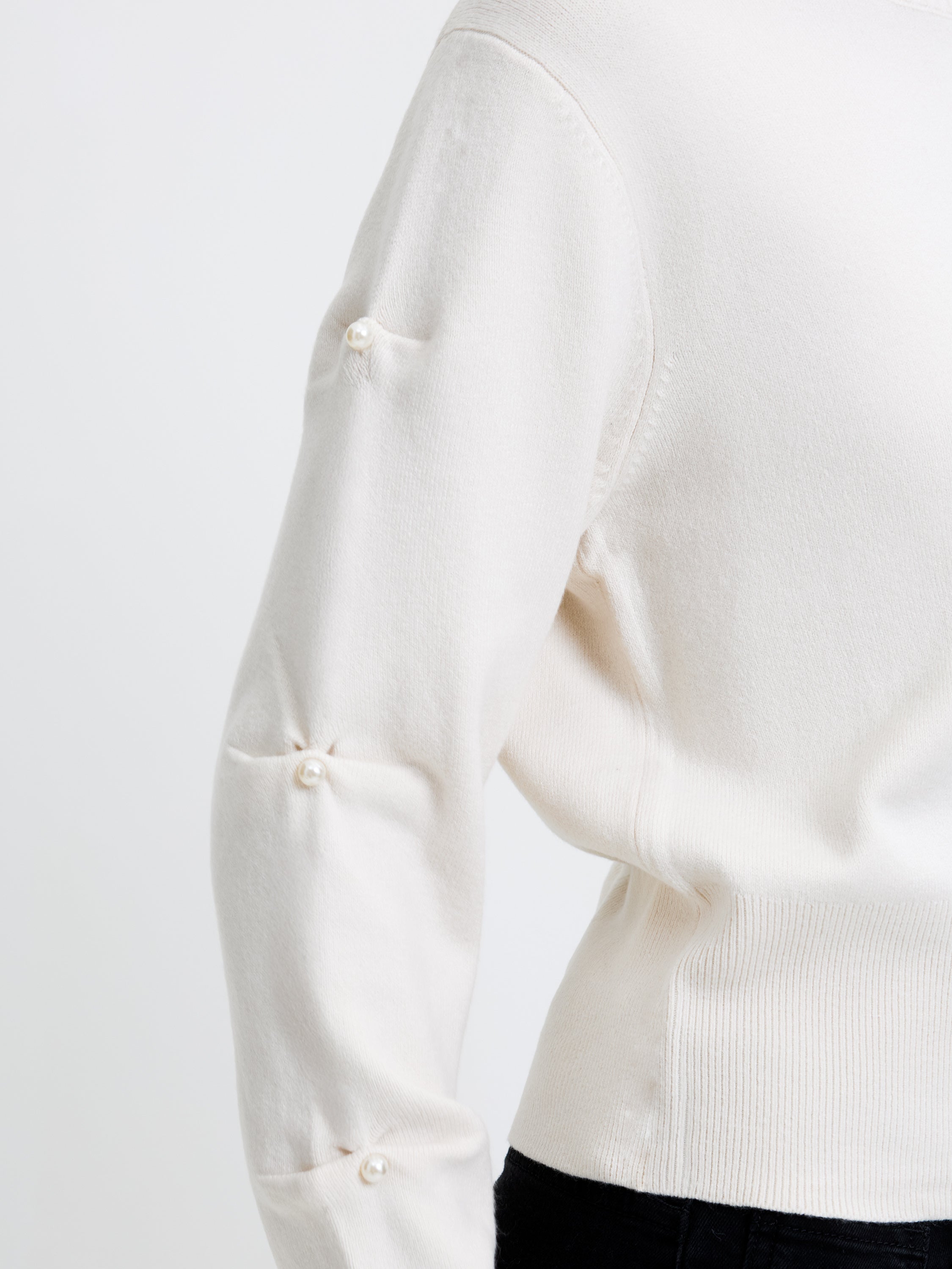 Babysoft Faux Pearl Sleeve Jumper