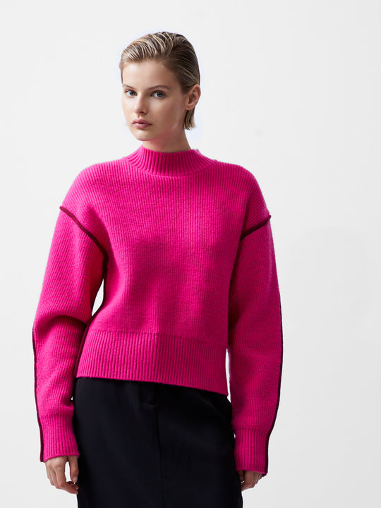 Lorena Long Sleeve High Neck Jumper