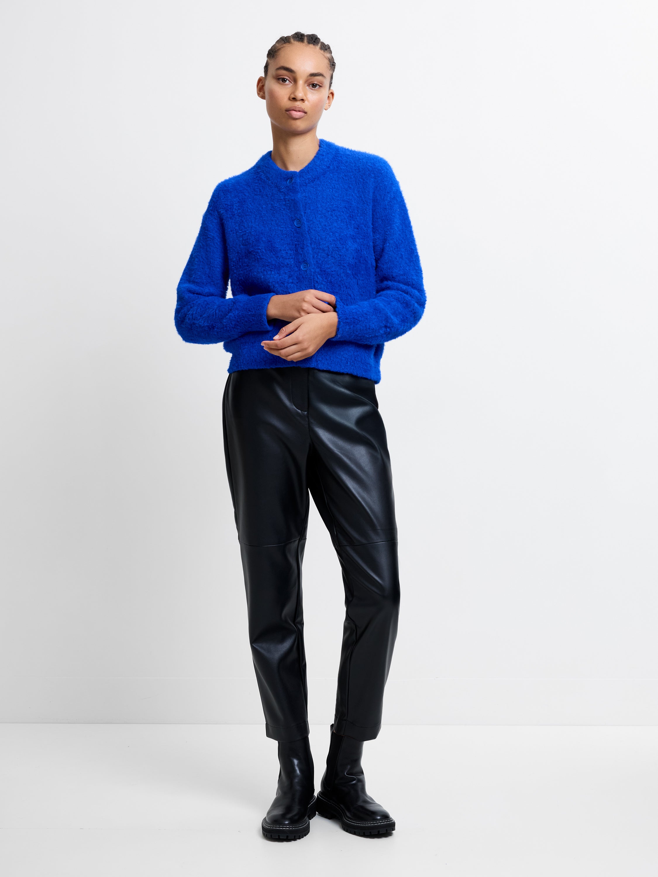 Jaceline Long Sleeve Cardigan Chroma Blue | French Connection UK