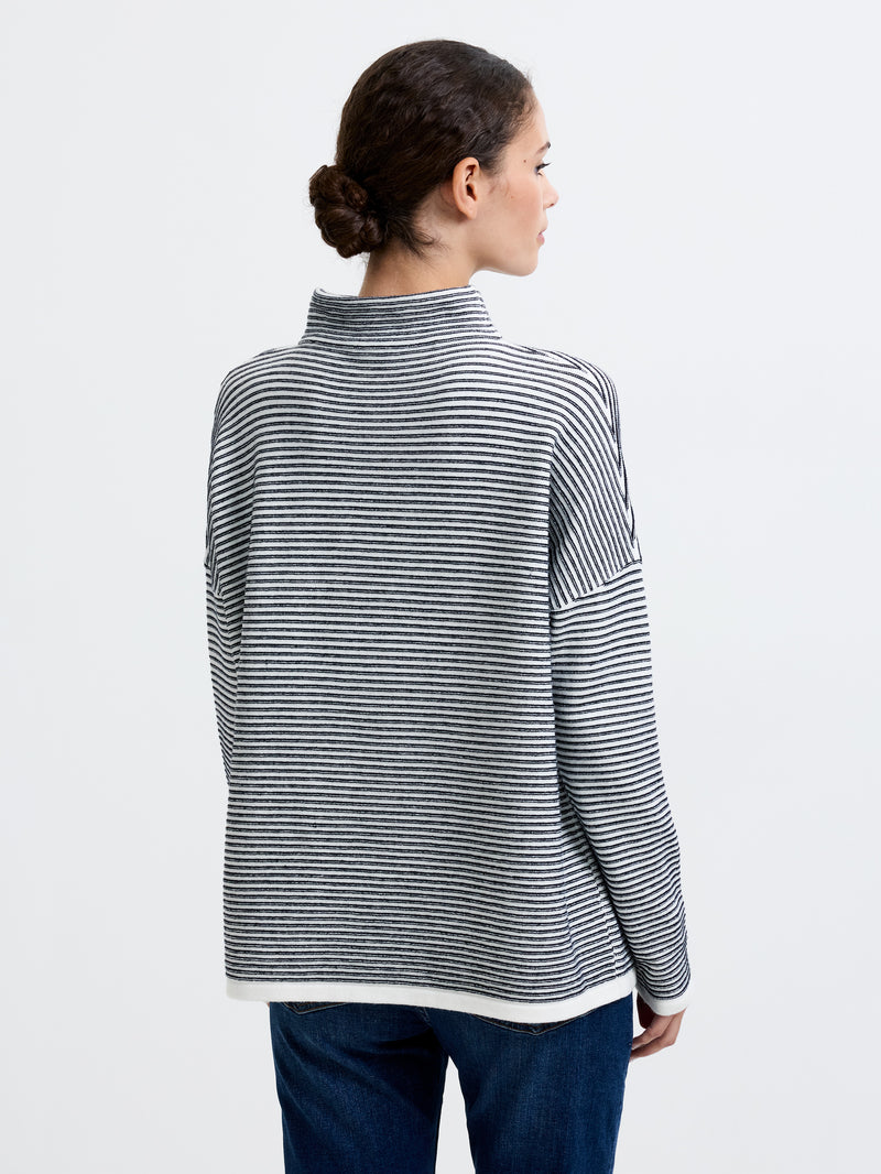 Babysoft Striped Lena High Neck Jumper