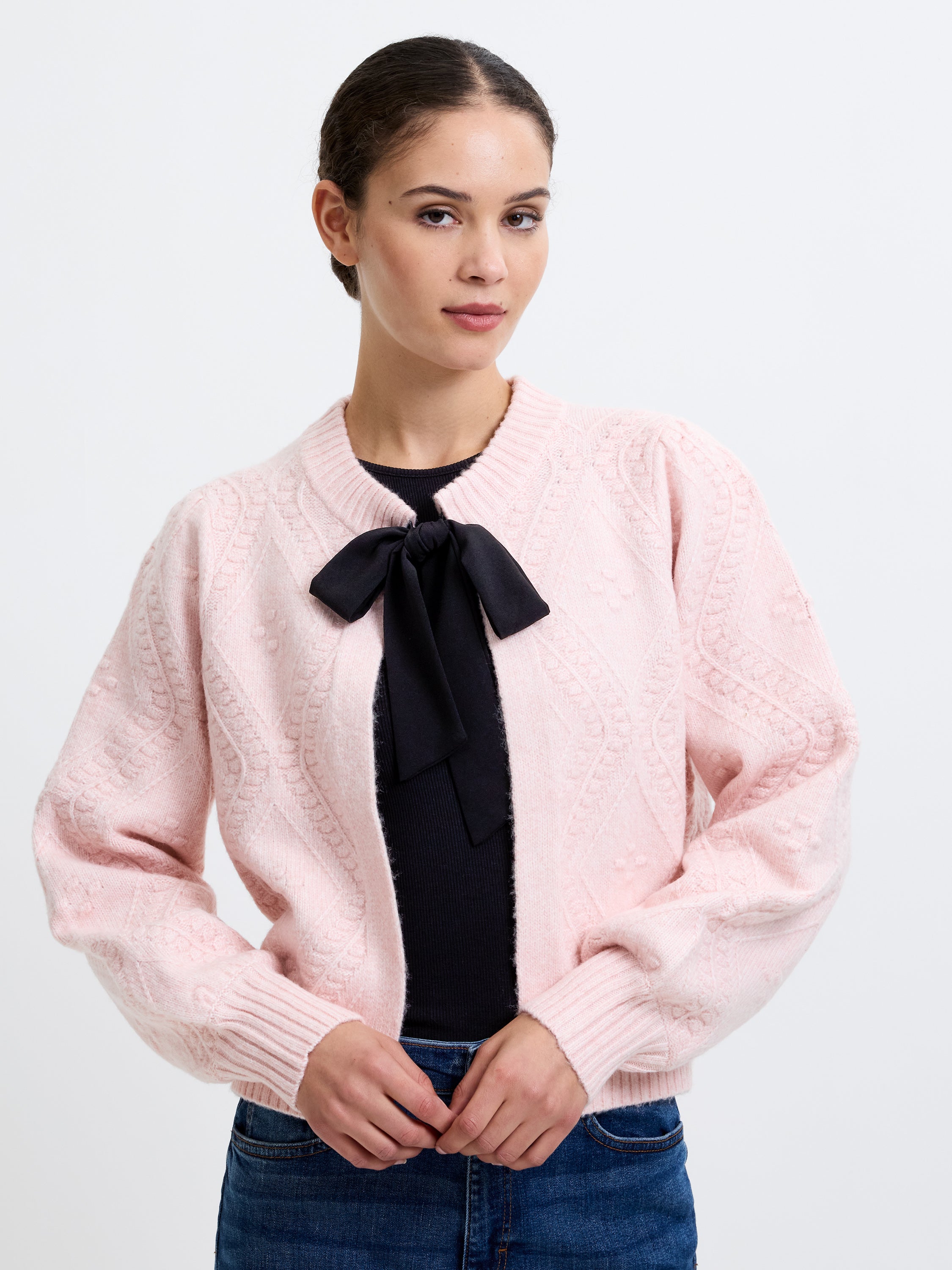 Bobble Bow Cardigan