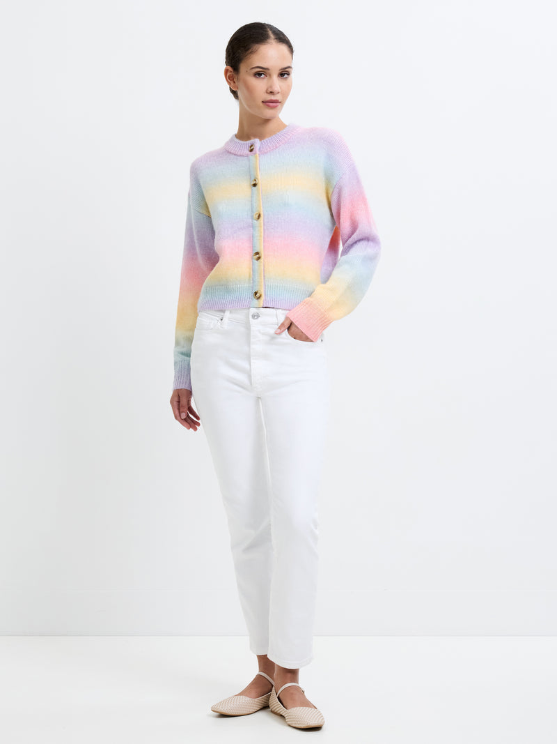 Space Dye Button Through Cardigan