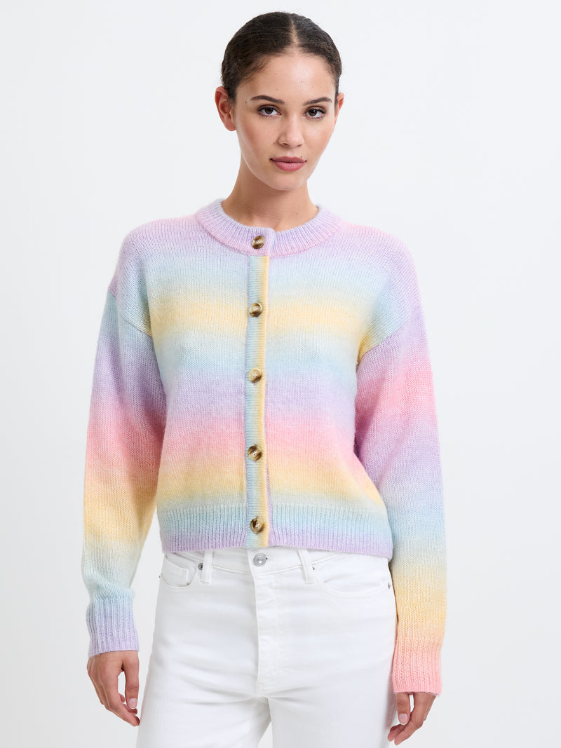Space Dye Button Through Cardigan