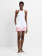 Alissa Cotton Embroidered Hem Shorts