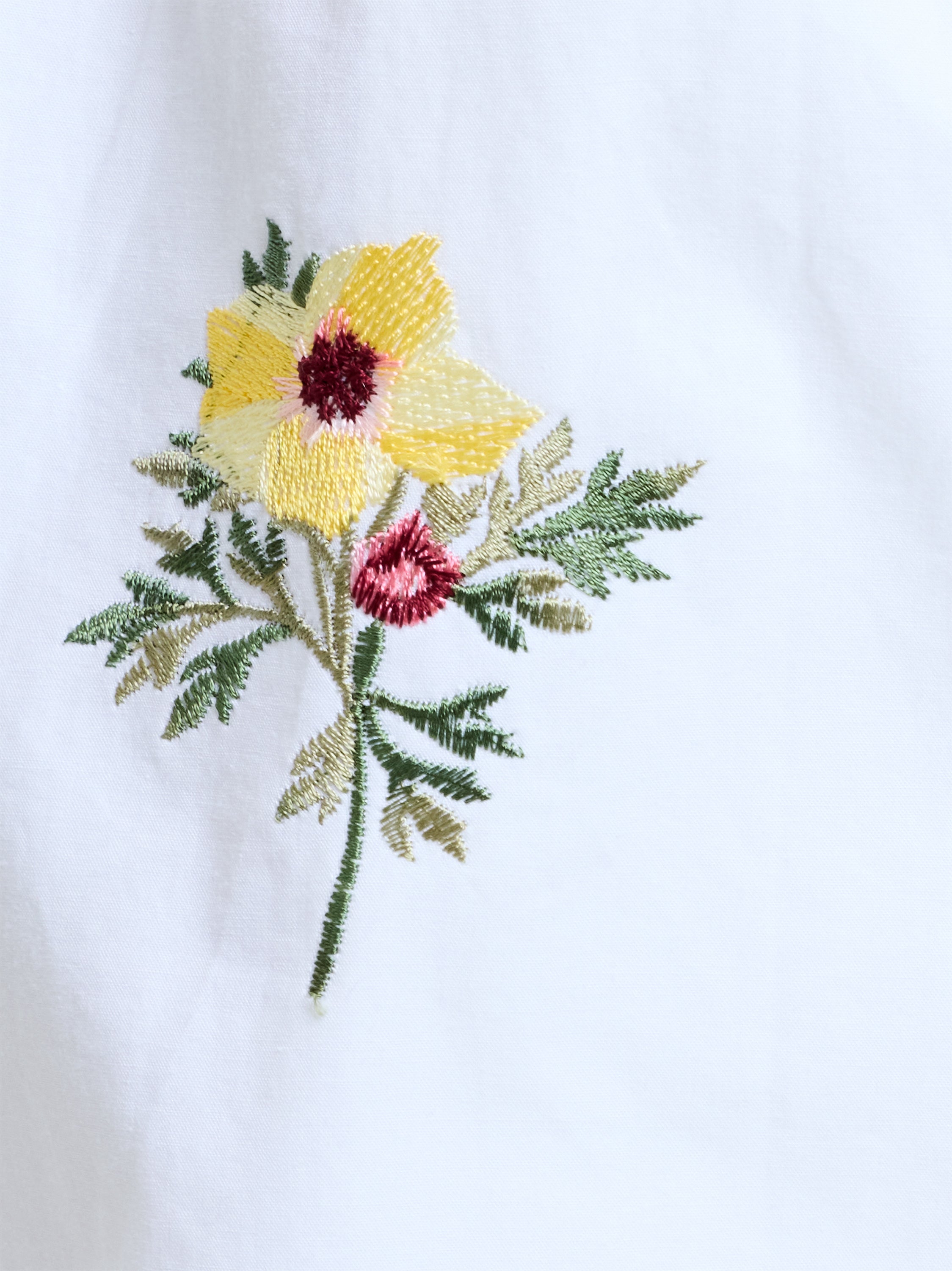 Alissa Cotton Floral Embroidered Shorts