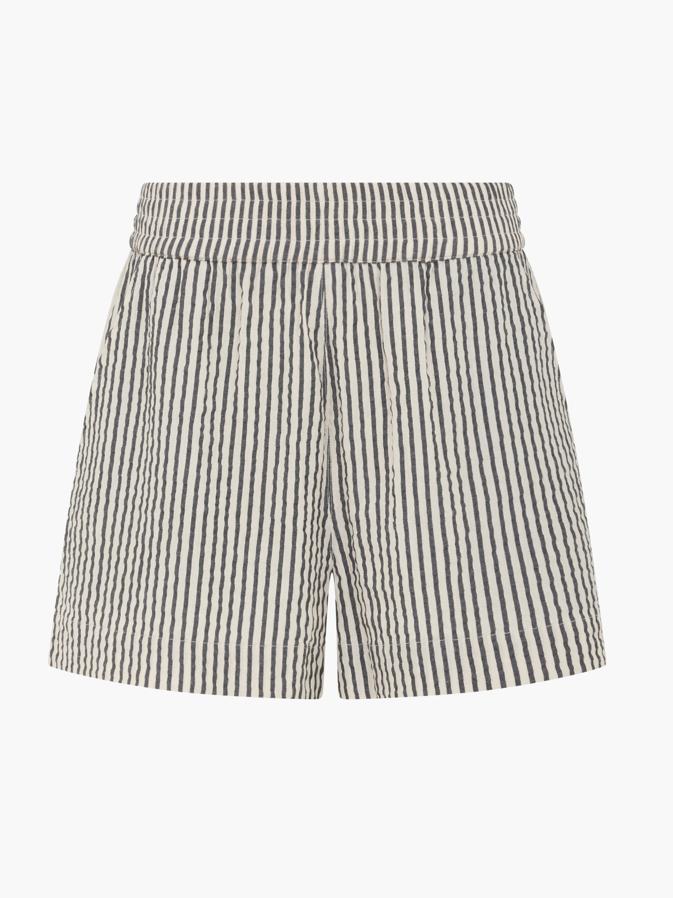 Lia Seersucker Striped Shorts