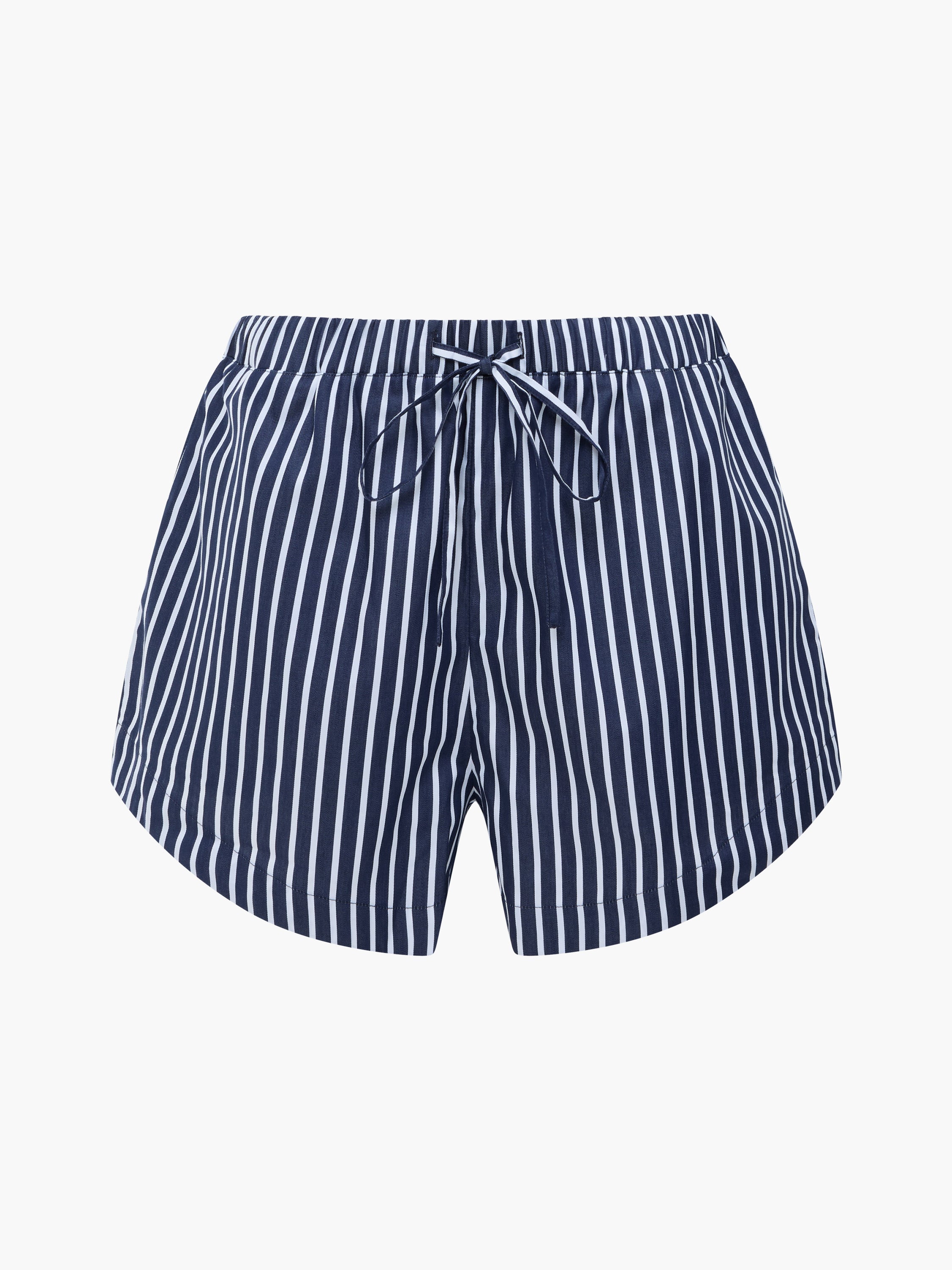 Alexis Cotton Striped Drawstring Shorts
