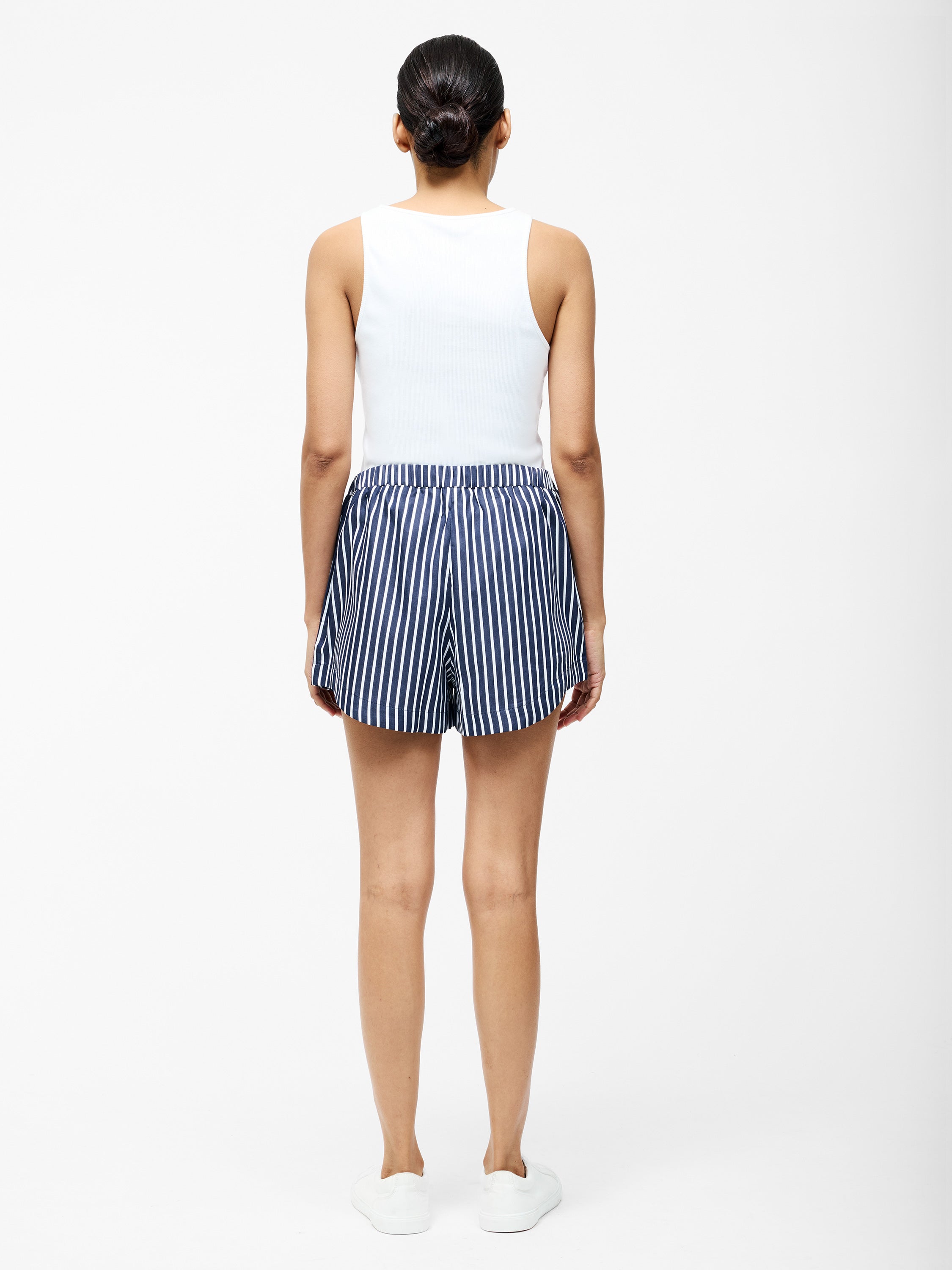 Alexis Cotton Striped Drawstring Shorts