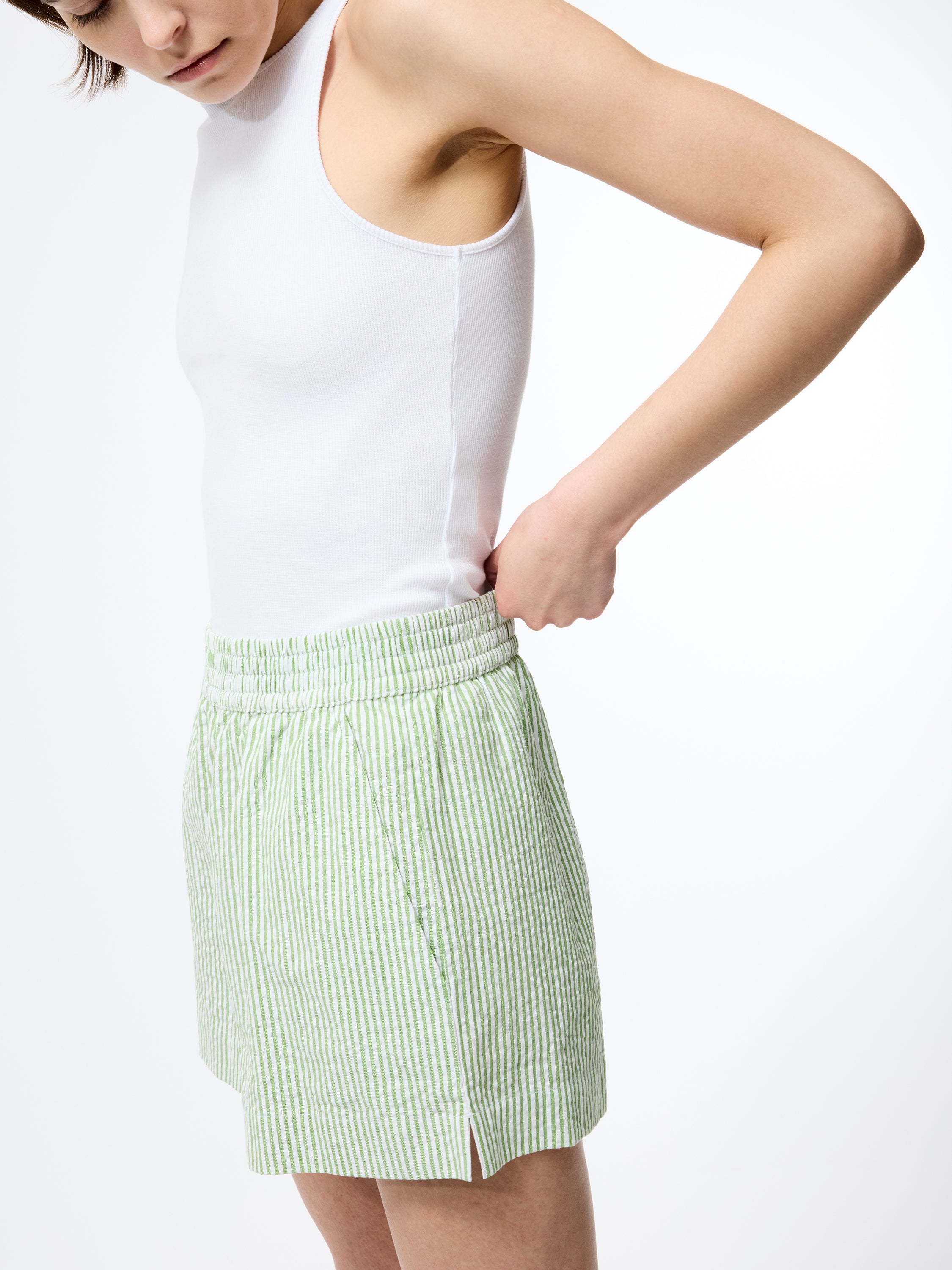Seersucker Stripe Shorts