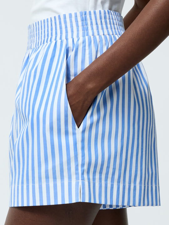 Stripe Shirting Shorts