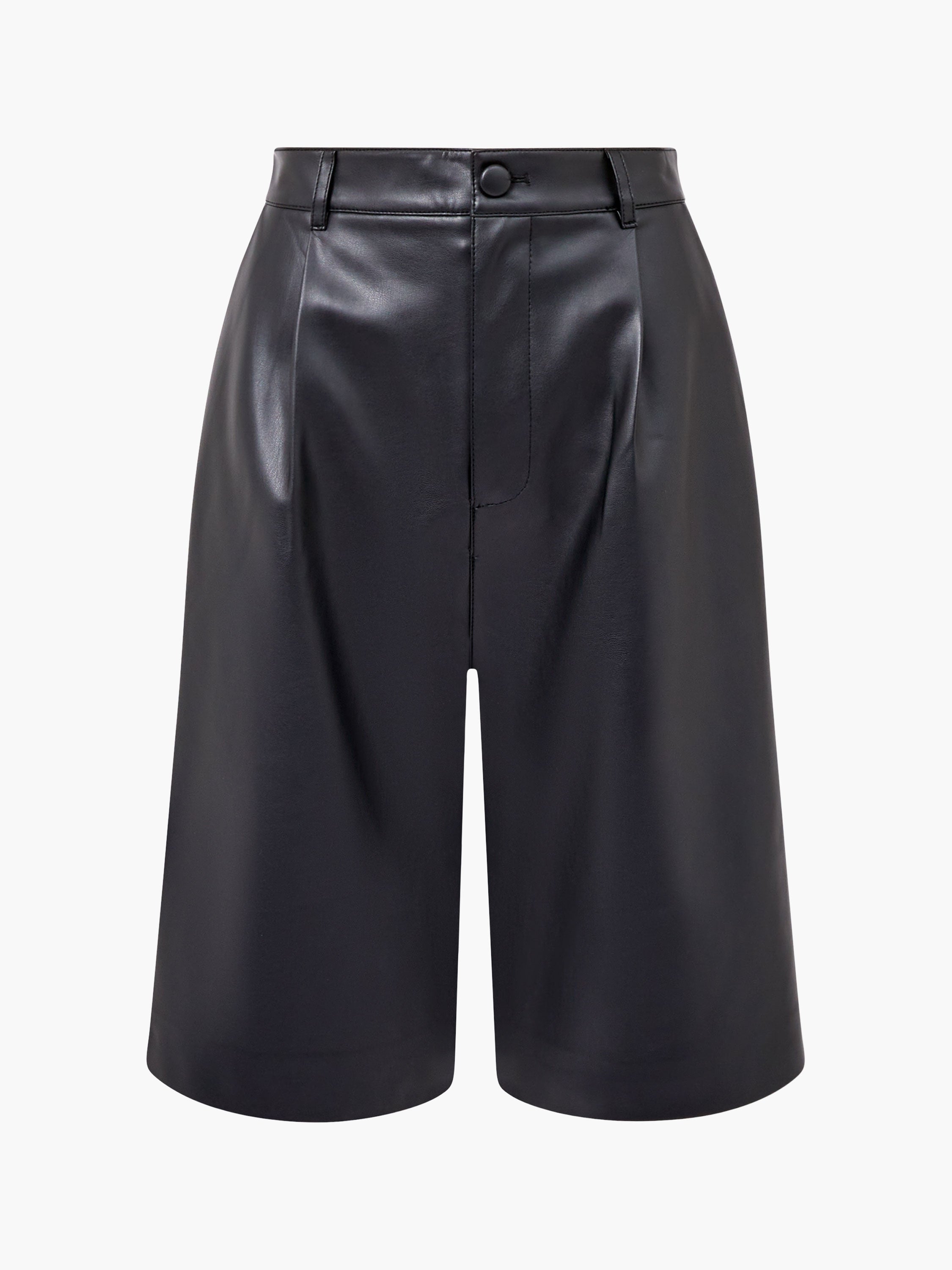 Crolenda PU Bermuda Shorts