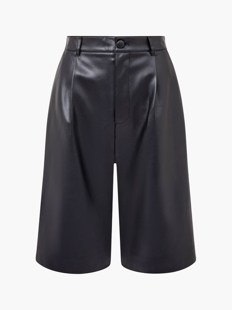 Crolenda PU Bermuda Shorts