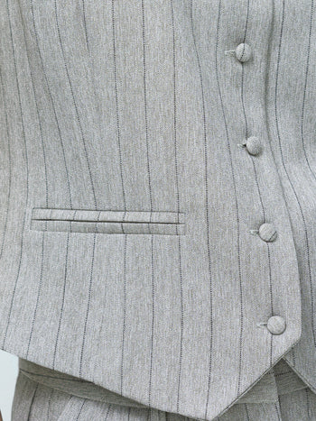 Enya Tailored Grey Pinstripe Waistcoat