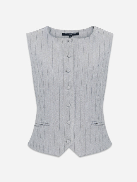 Enya Tailored Grey Pinstripe Waistcoat