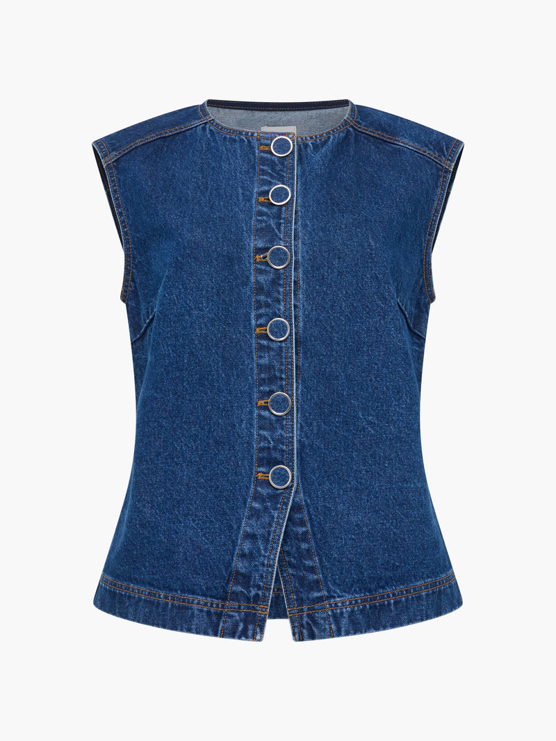 Dallas Denim Waistcoat