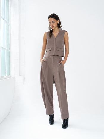 Vienna V Neck Pocket Waistcoat