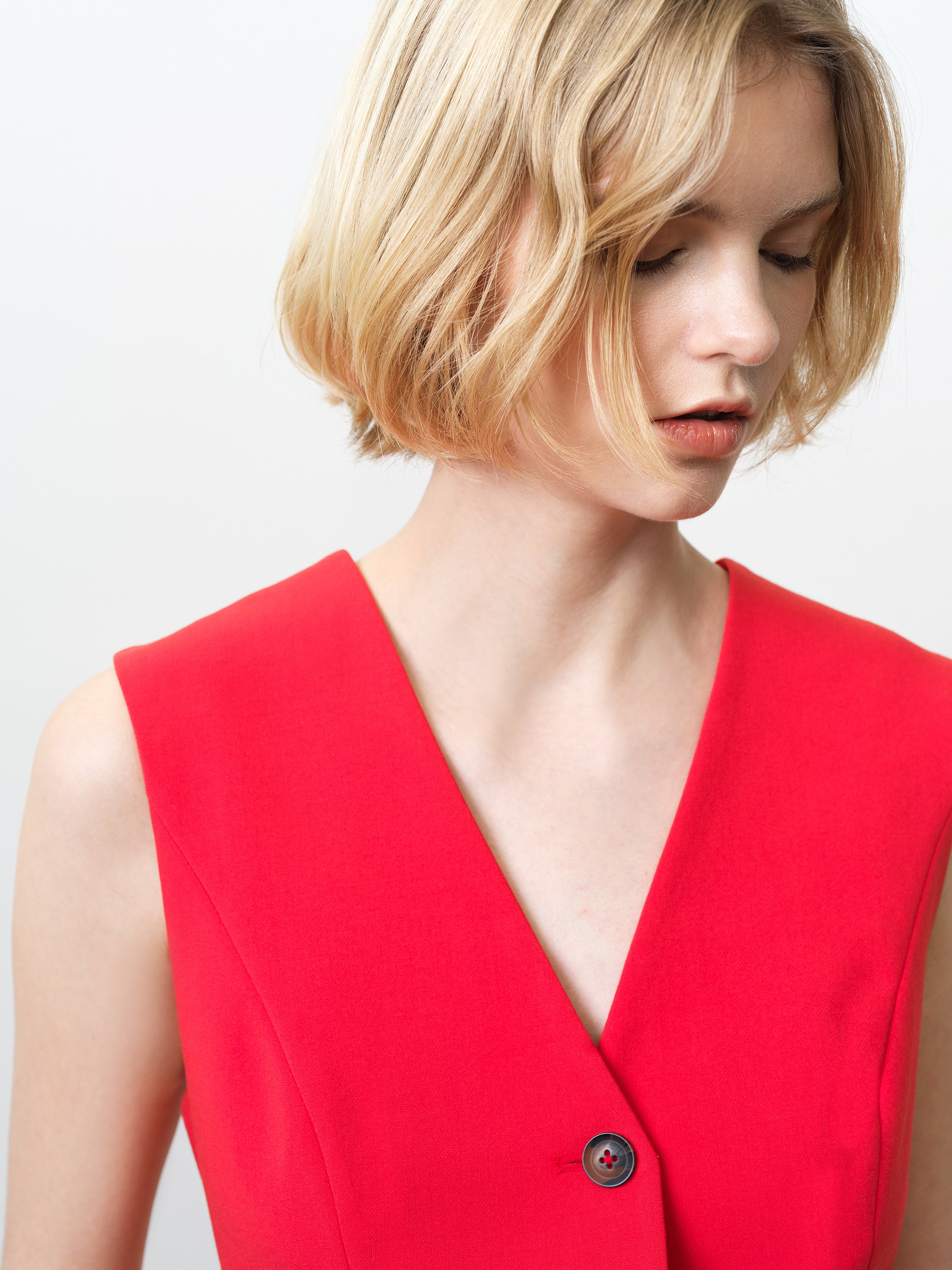 Carlie Longline Fitted Waistcoat