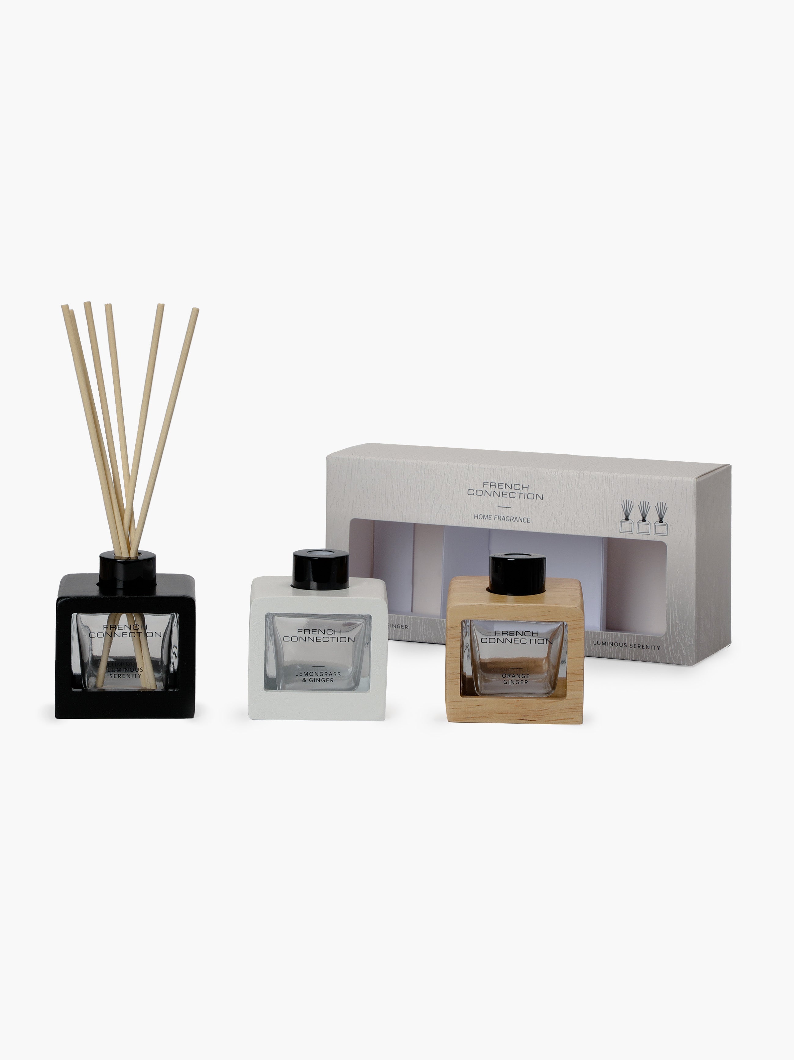 Signature Diffuser (Set Of 3) Natural French Connection UK