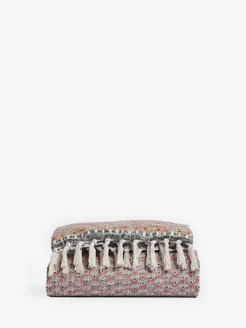 Pink Poppy Field Throw