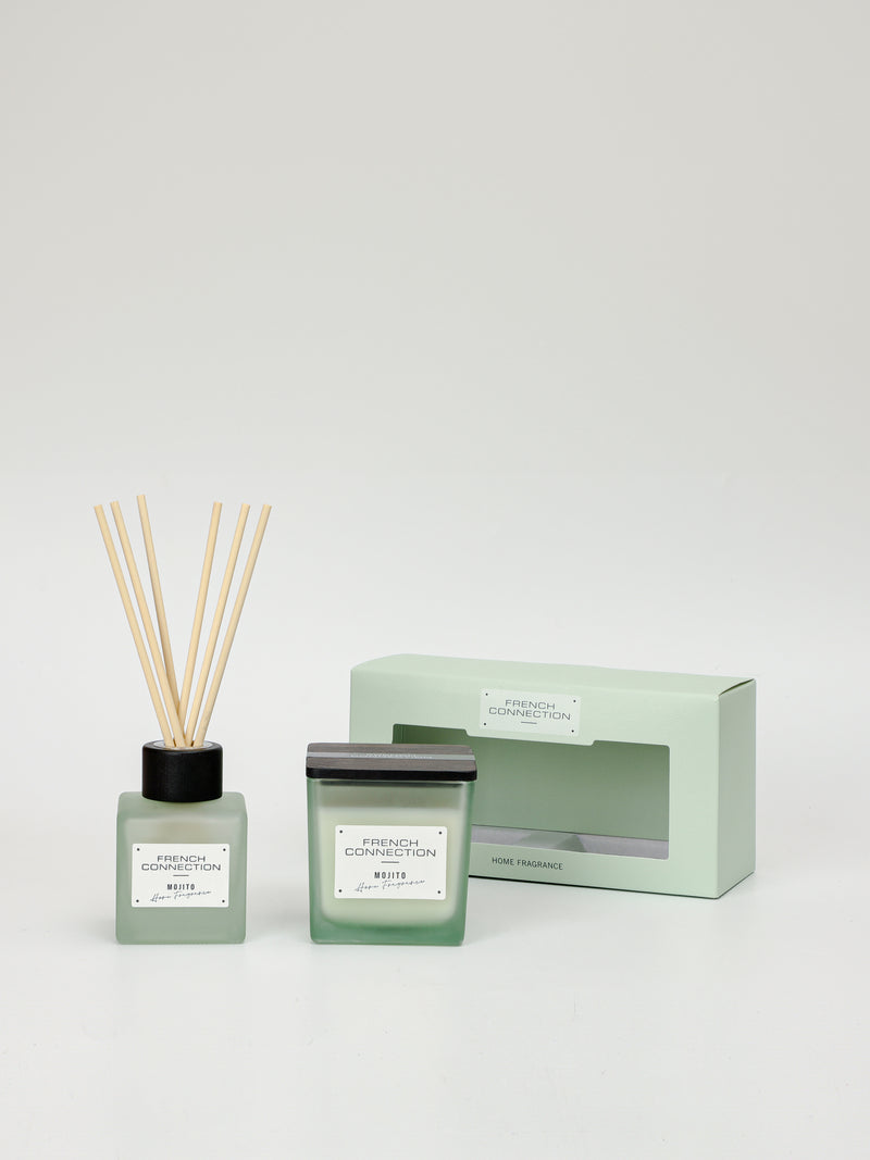 Mango Mojito Green Indulgence Candle & Diffuser Set