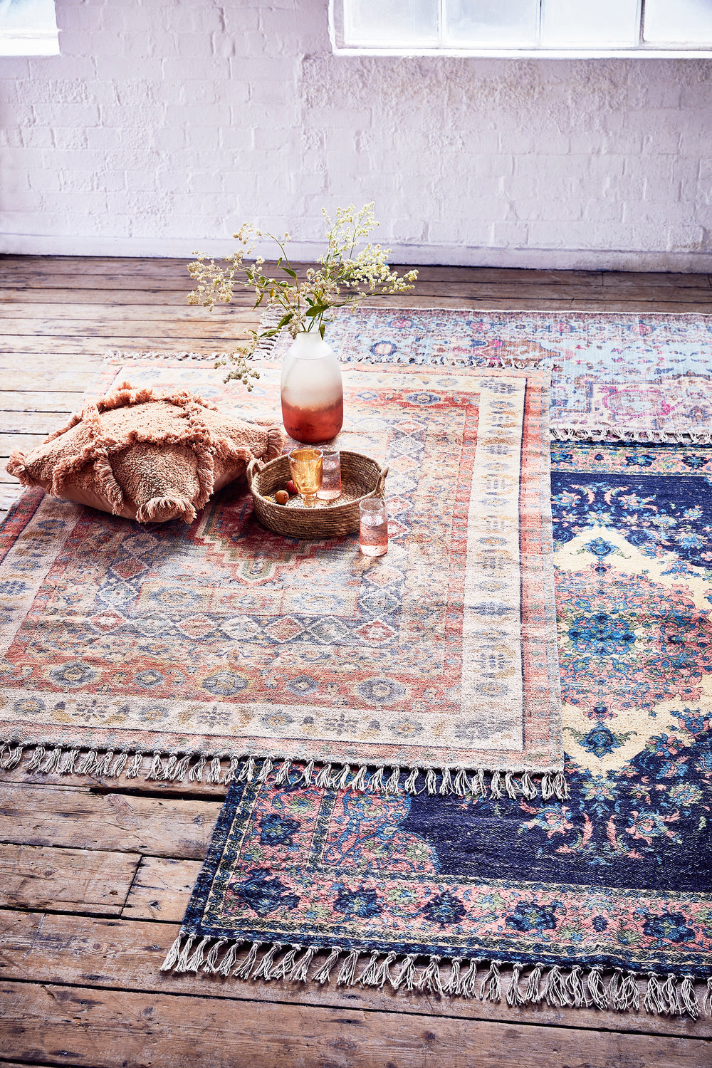 Shanaya Golden Chenille Rug Multi French Connection UK