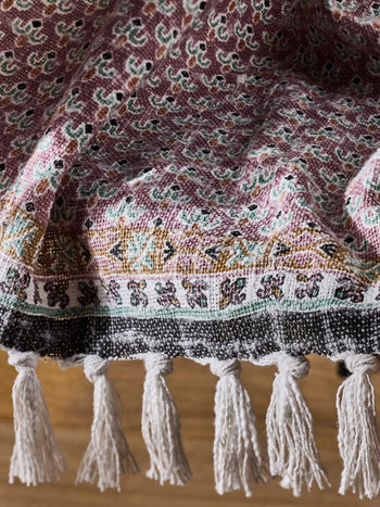 Pink Poppy Field Throw