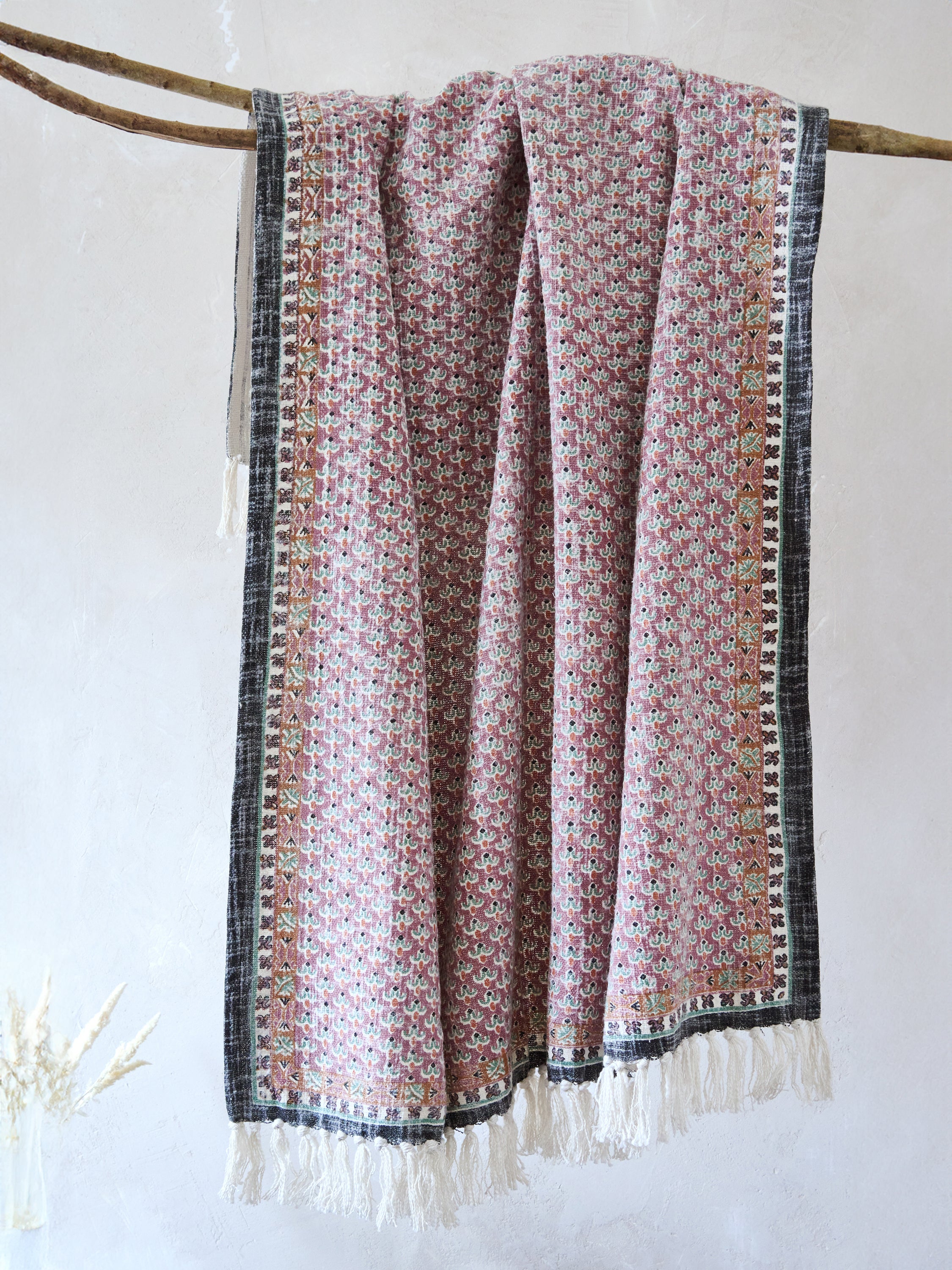 Pink Poppy Field Throw