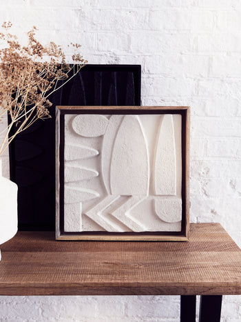 White Abstract Wall Art