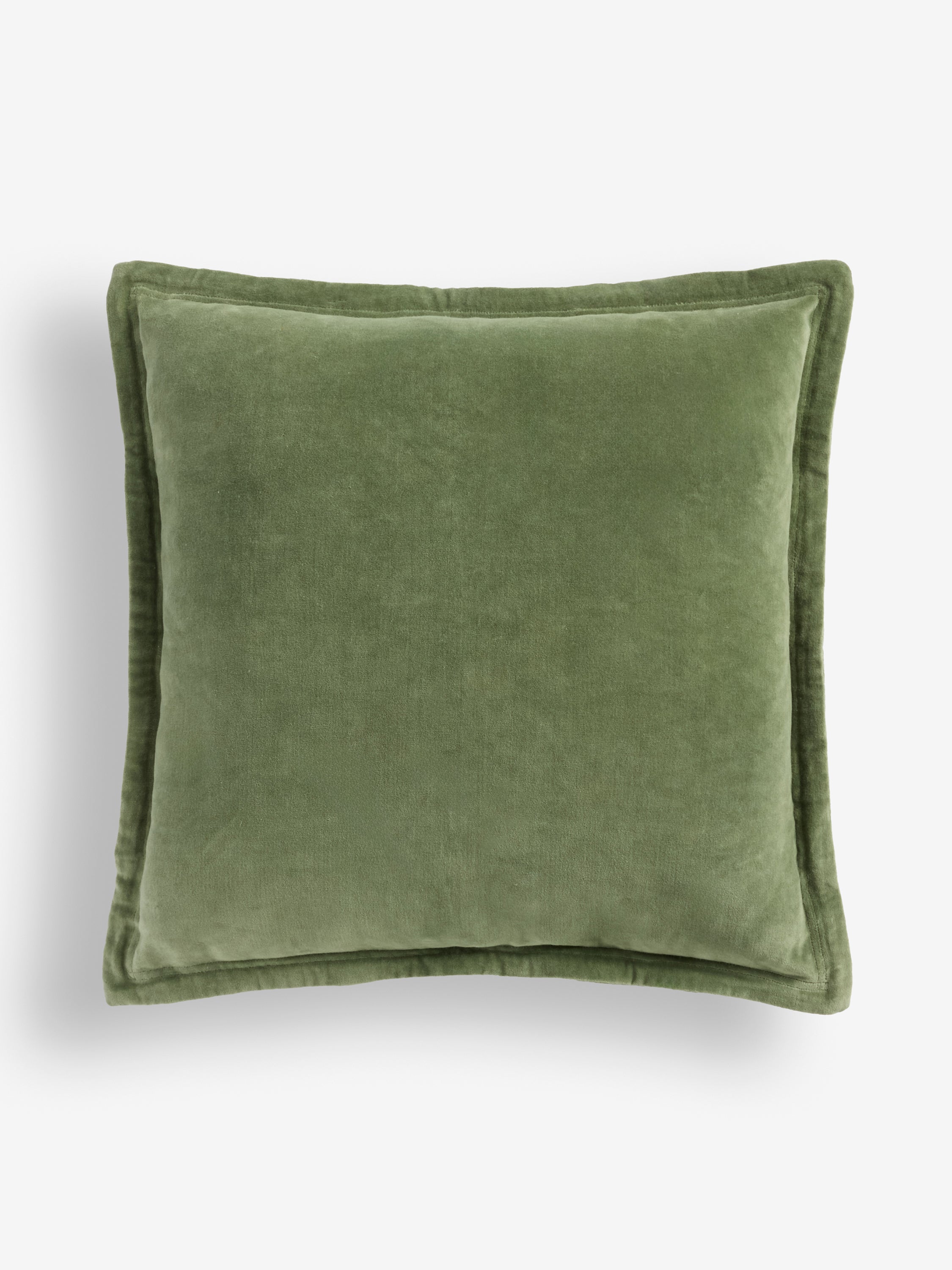 Washed Velvet Green Cushion