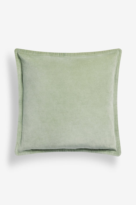 Washed Velvet Sage Green Cushion